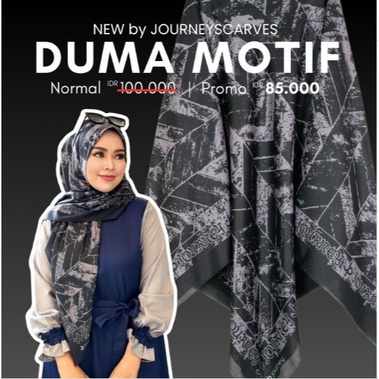 DUMA MOTIF HIJAB JOURNEY SEGI EMPAT