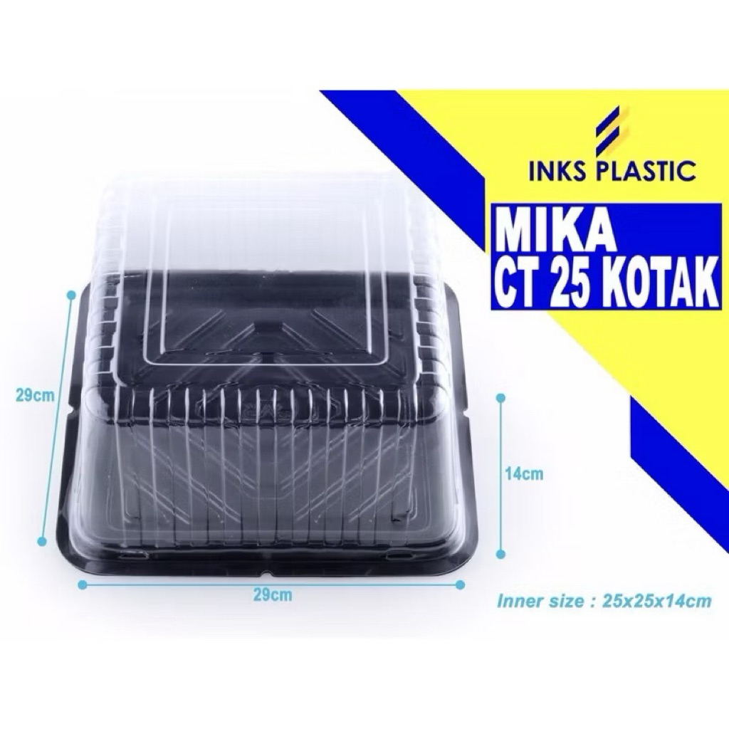 MIKA CT 25 KOTAK KUE BENING TRANSPARAN (10 PCS)