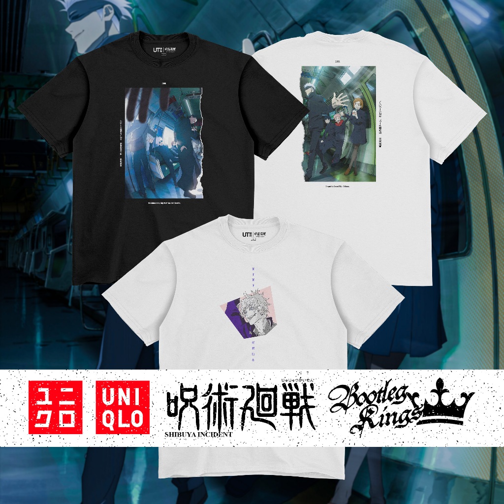[HOT] UNIQLO X JUJUTSU KAISEN SHIBUYA UT GRAPHIC T-SHIRT | MATERIAL 24s COTTON COMBED ASLI | SABLON 