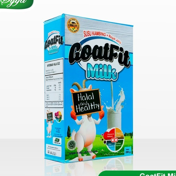 

GOATFIT Milk Susu Kambing Original Isi 200 Gram Dengan Susu Kambing Etawa