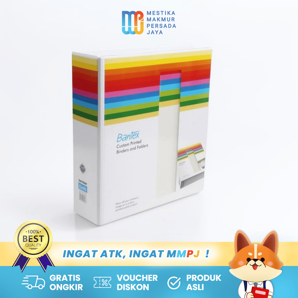 

Bantex Insert Ring Binder Tempat Dokumen - A4 2 Ring D 65mm White