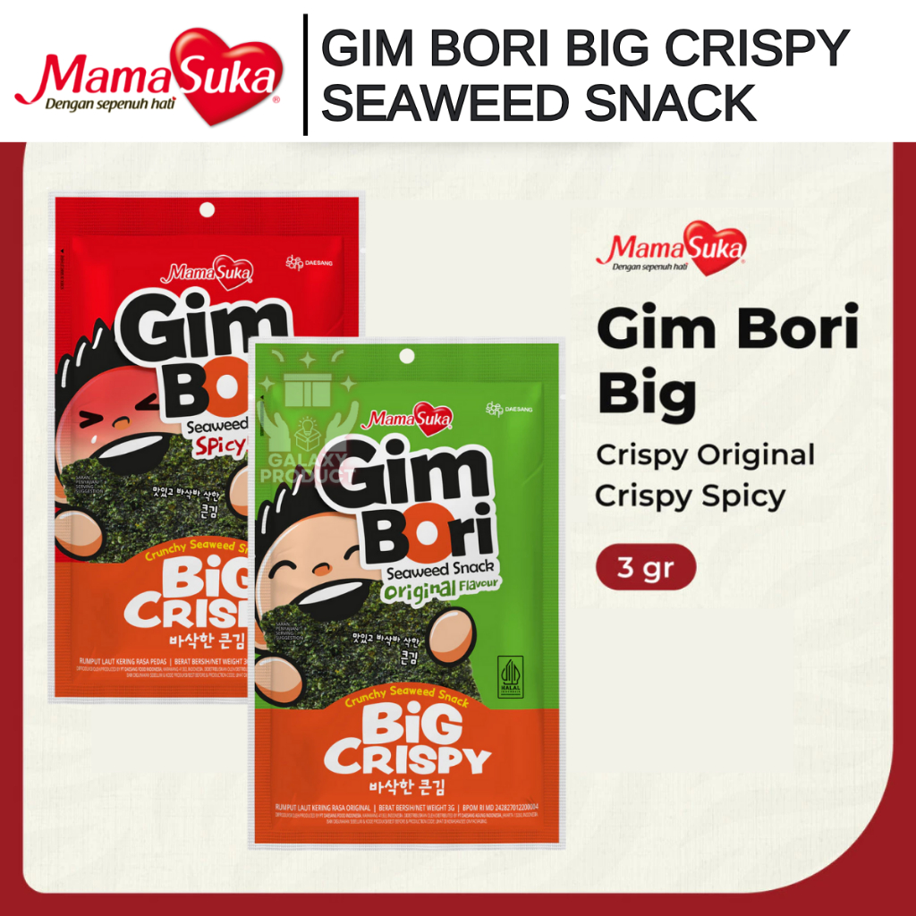 

MAMASUKA GIM BORI BIG CRISPY SEAWEED SNACK