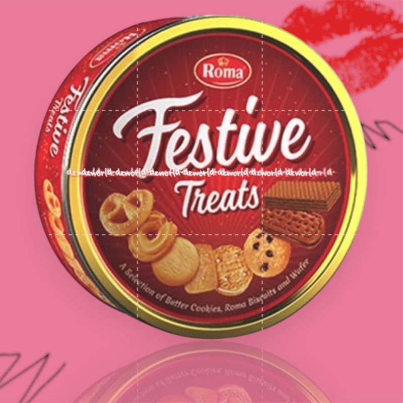 

Roma Festive 675gr Treats Butter Coockies Biscuit Romma Biskut Kaleng Merah Treat Festival Kukis Biskuit Lebaran Hari Raya