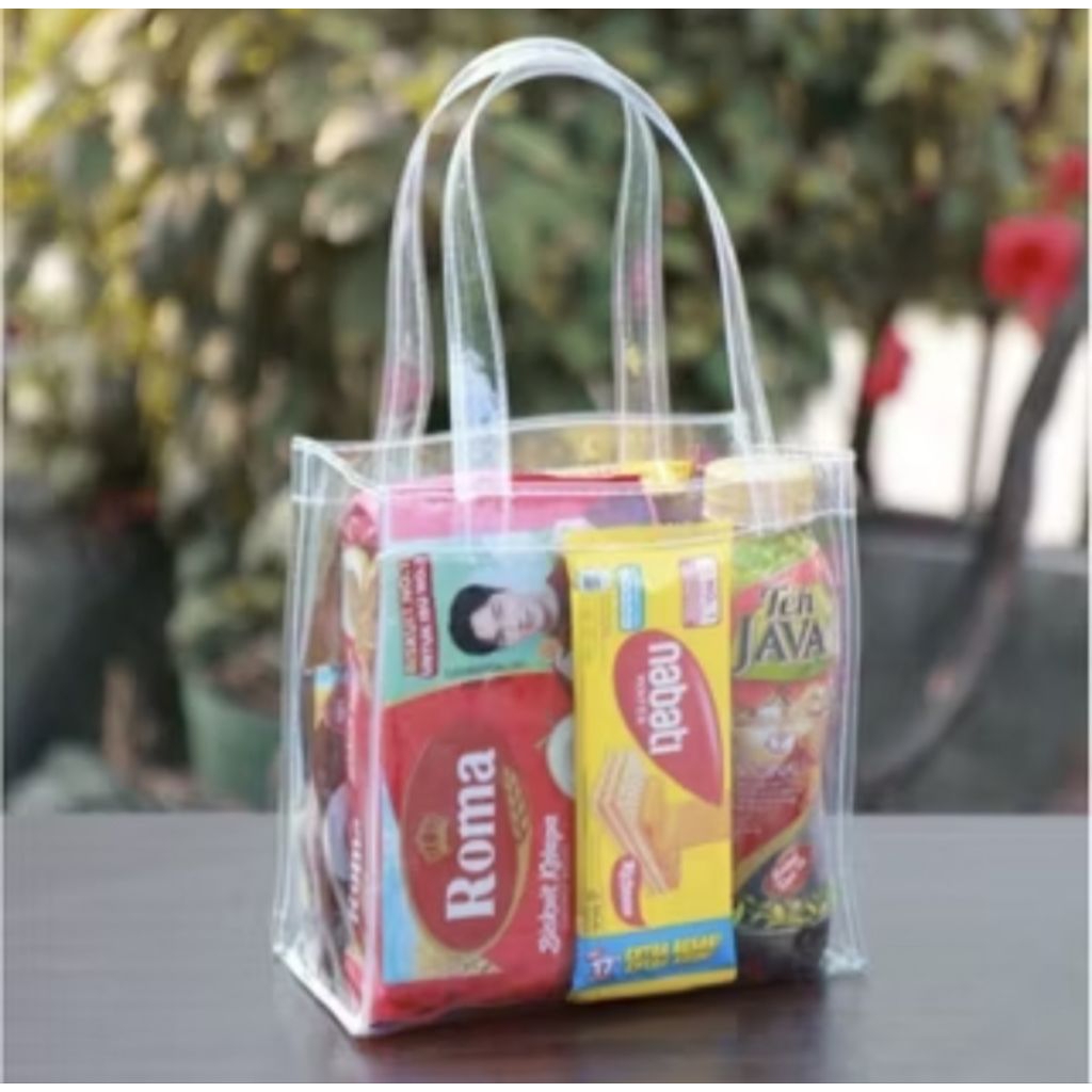 

Tas Transparan Mika Murah Ukuran P.20 L.10 T.20