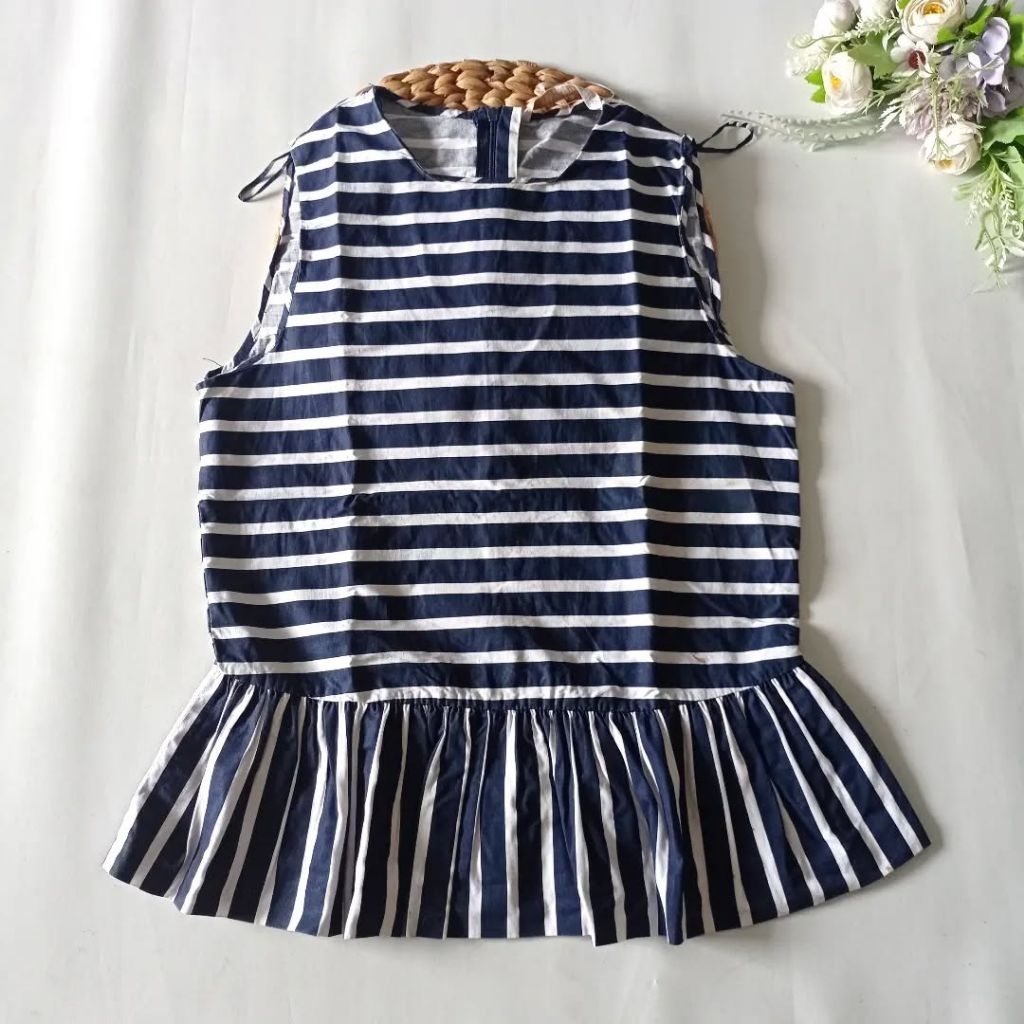 Blouse / atasan zara trafaluc motif salur