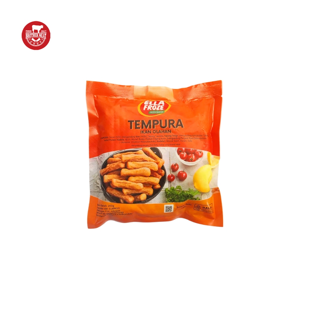 Ella Frozen Tempura Ikan Olahan Frozen 200gr - Brothermeatshop