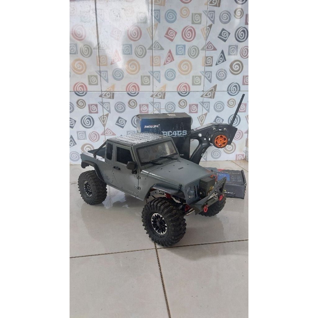 rc adventure offroad paket lengkap full metal jeep rubicon 1/10 axial rgt traxxas mn wpl boomracing