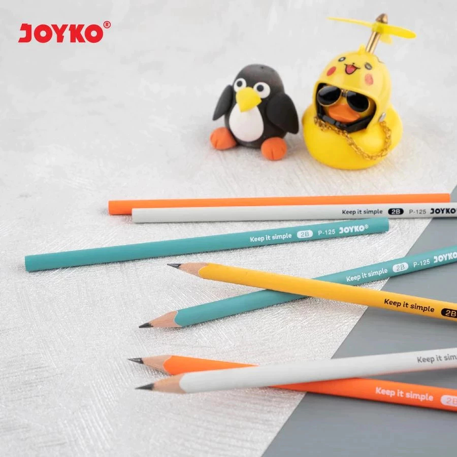

Pensil Ujian Pencil JOYKO P-125 2B (12 Pcs) Computer LUSIN / Pensil Kayu isi 12pc