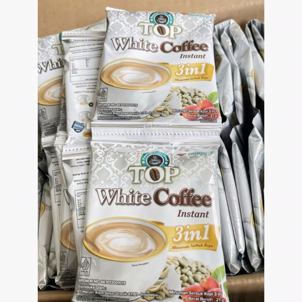 

Top White Coffee Instant 3in1 252 gr ( 12 Pcs x 21 gr )