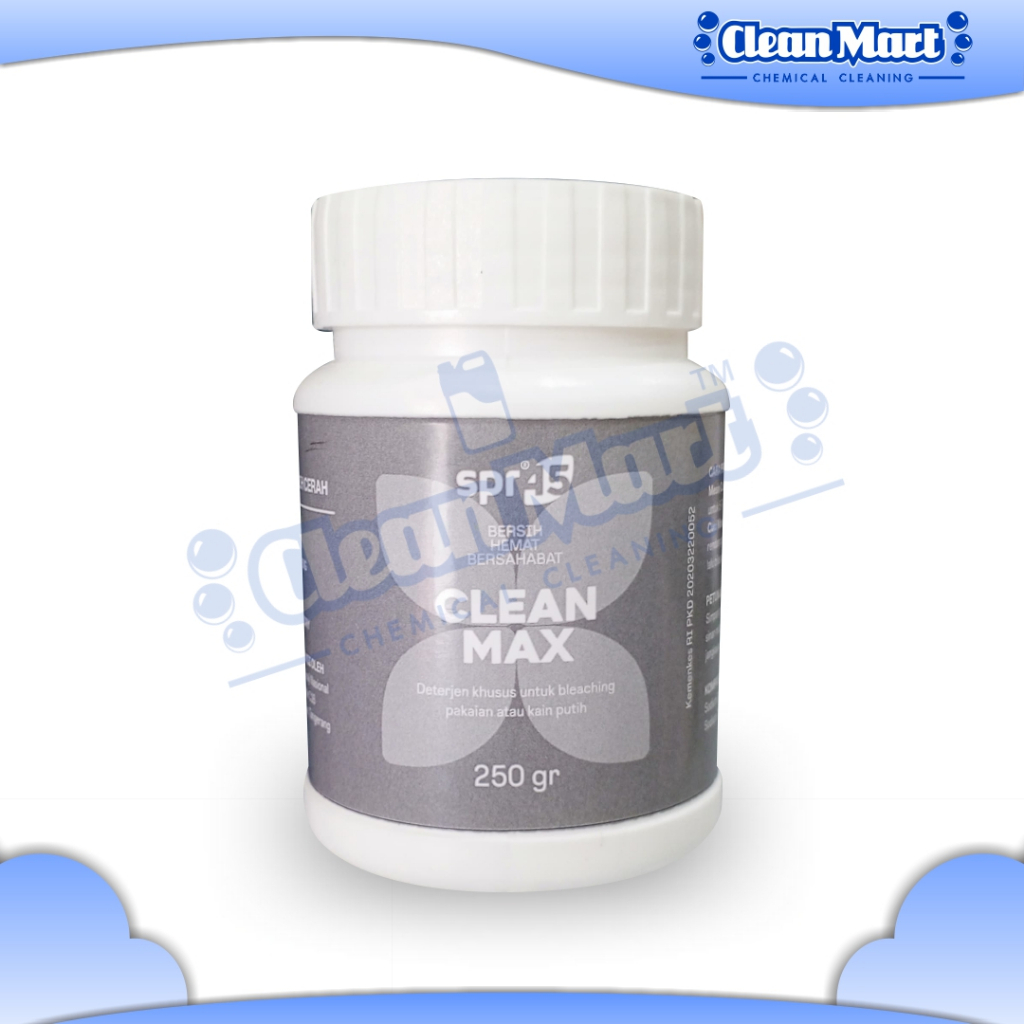 SPR45 CLEAN MAX / PEMUTIH PAKAIAN / NODA MEMBANDEL / PEMUTIH PAKAIAN AMPUH / 250gr
