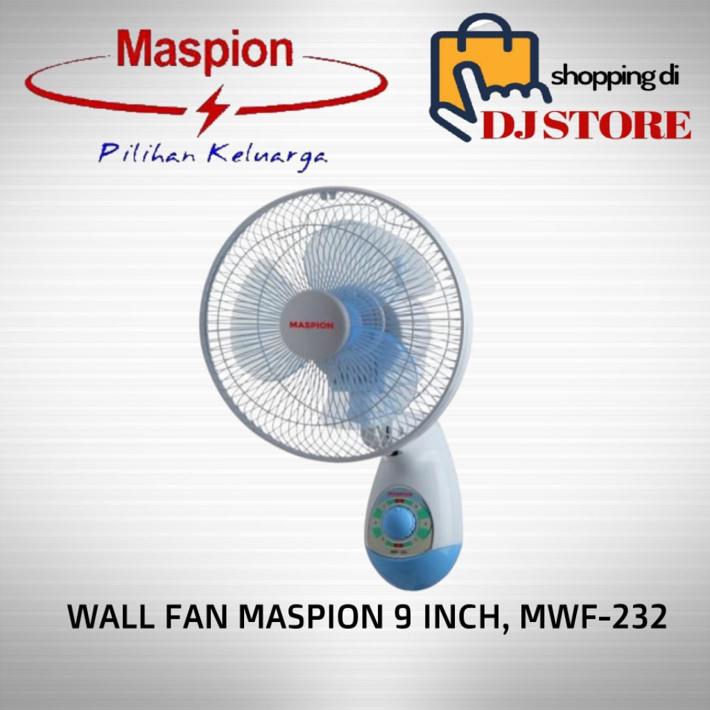 MASPION Wall Fan MWF 232 Kipas Angin Dinding Tembok 9 inch MWF232 / Kipas Angin Dinding Maspion