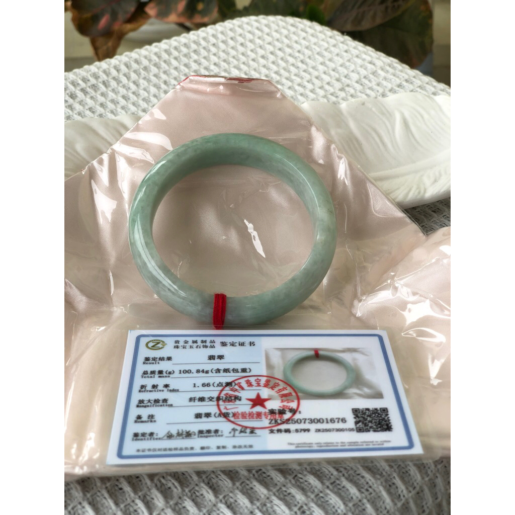 Bangle Giok Burma Myanmar Apel Green 58.8mm