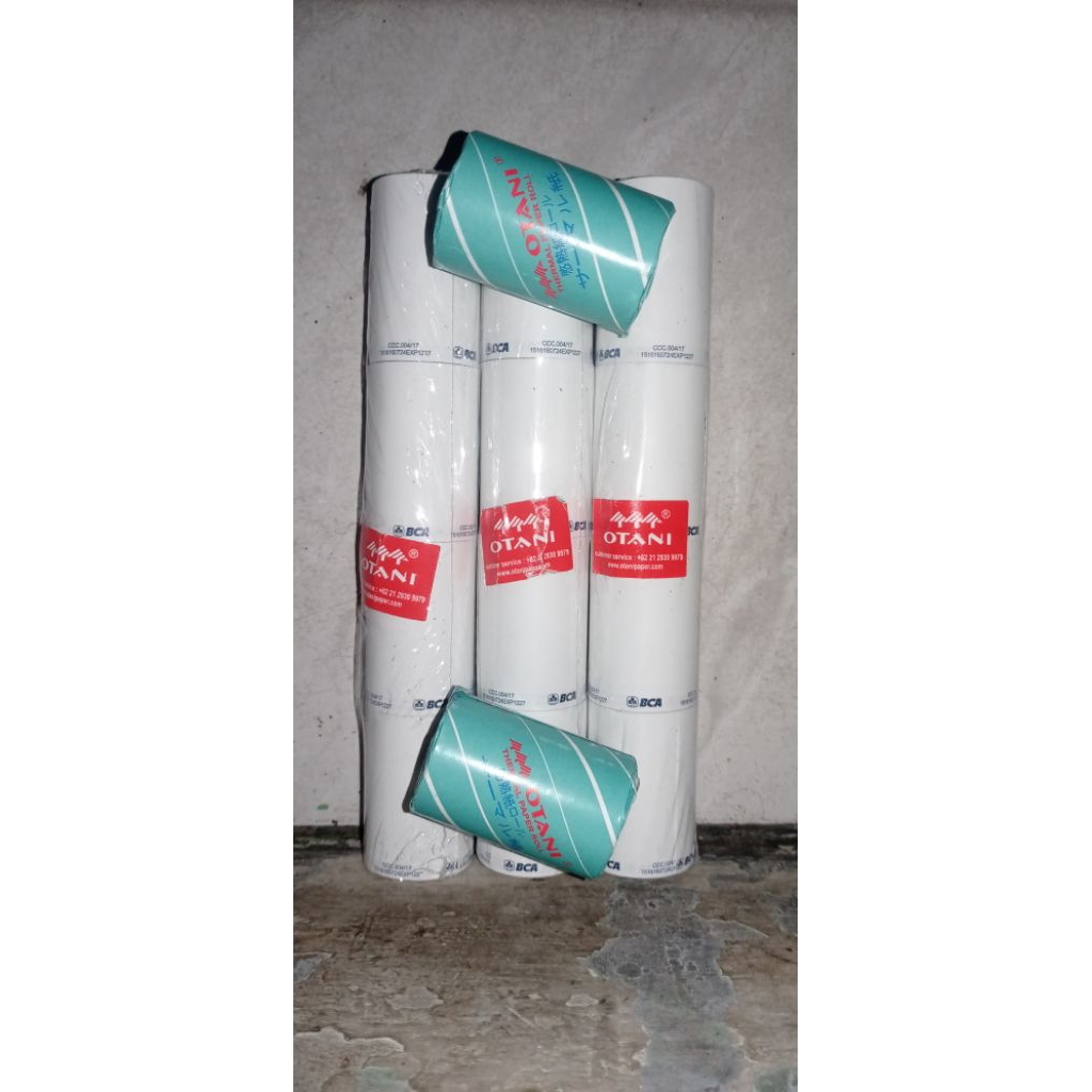 

kertas struk kasir thermal ( merek BCA) kualitas bagus dan terpercaya
