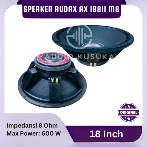 SPEAKER AUDAX AX 18811 M8 WOOFER 18 INCH SPEAKER AUDAX AX 18811 600W ORIGINAL