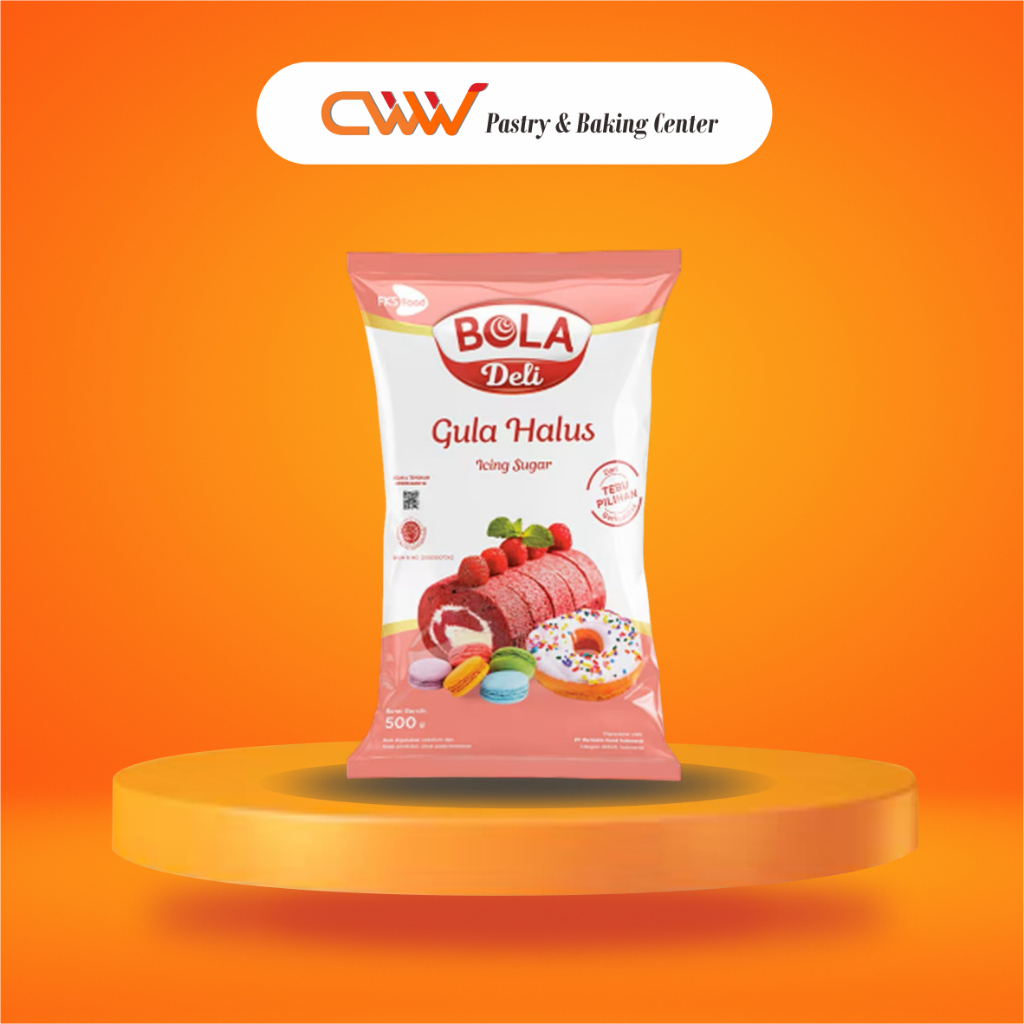 

Bola Deli Gula Halus Icing Sugar Putih 500g Adonan Kue Kering Cake Roti Bolu Lembut Dekorasi Cookies
