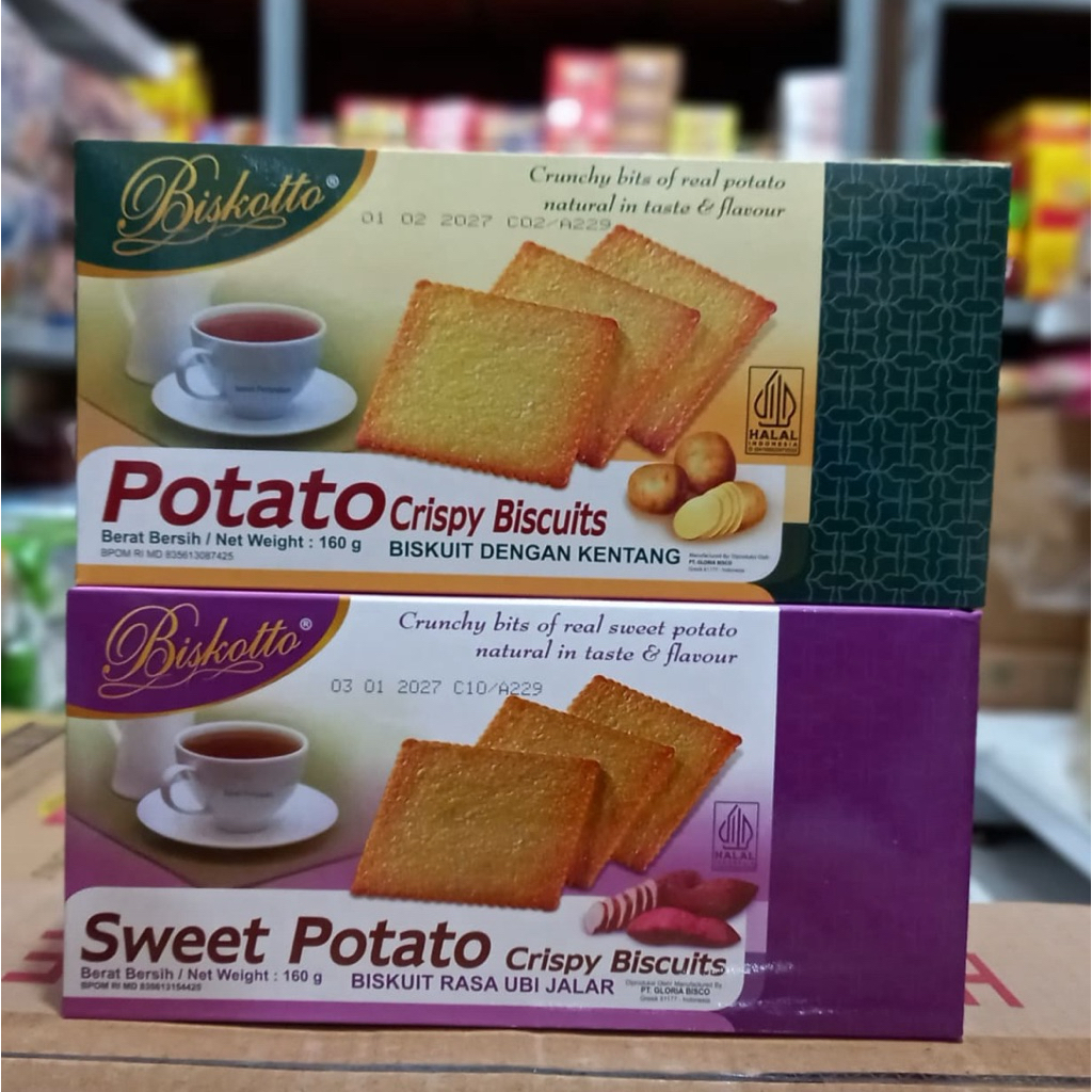

Biskotto Potato Crispy Biscuits 160gram