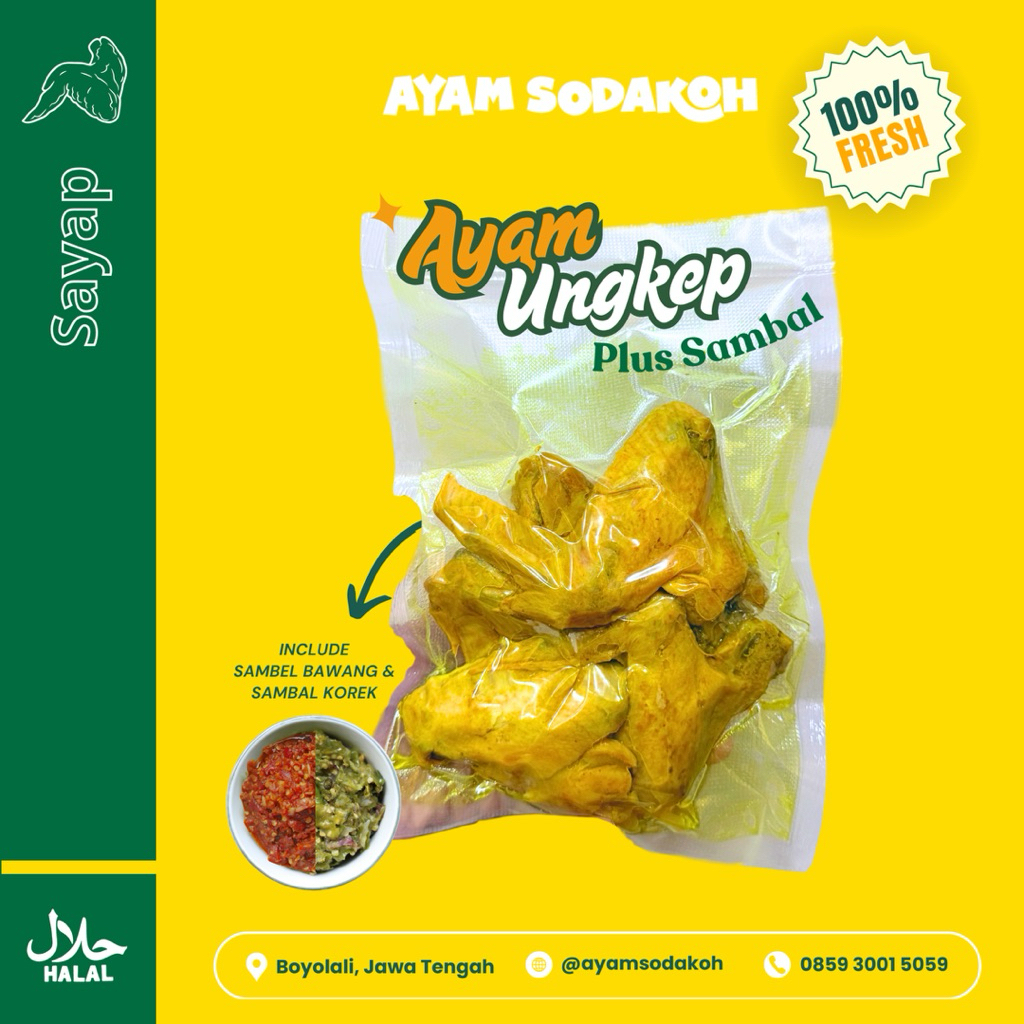 

Ayam Sayap Frozen / Ayam Sodakoh Frozen / Ayam Ungkep Bumbu Kuning / Ayam Sayap Bumbu Kuning / Ayam Sodakoh / Ayam Ungkep Vacuum Frozen