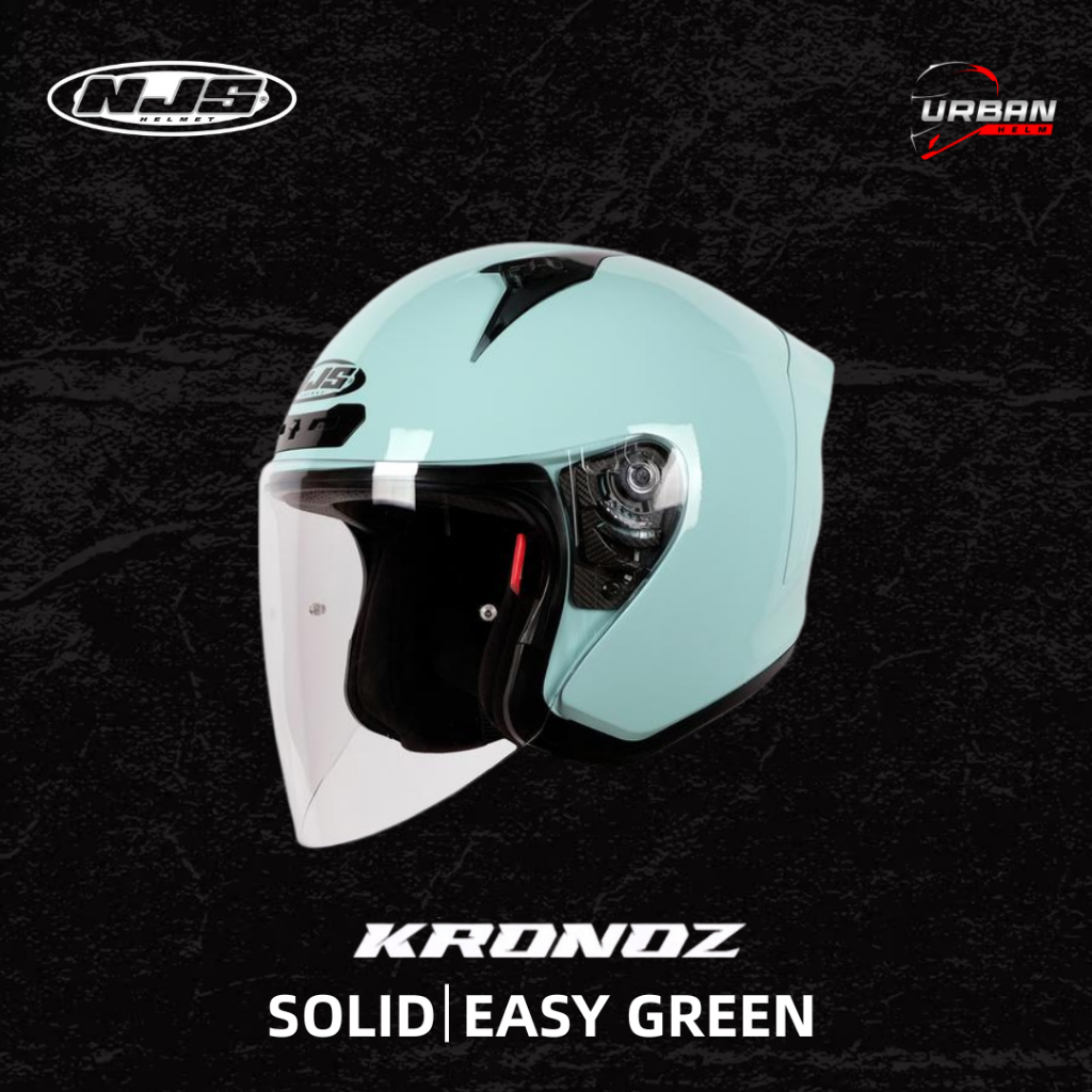 NJS Kronoz Solid - Helm Half Face | NJS | Kronoz | Kronoz Polos | Kronoz Ori | NJS ORI | Helm Polos 