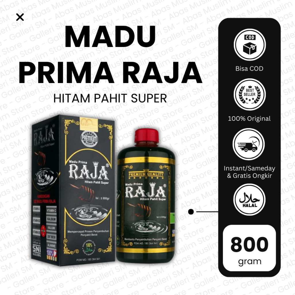 

Madu Prima Raja Hitam Pahit Super 800 gr Herbal Untuk Daya Tahan Tubuh Diabetes Asli Original