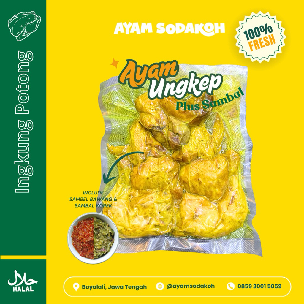 

Ayam Ingkung Frozen / Ayam Sodakoh Frozen / Ayam Ungkep Bumbu Kuning / Ingkung Bumbu Kuning / Ayam Sodakoh / Ayam Ungkep Vacuum Frozen / PAKET KOMPLIT