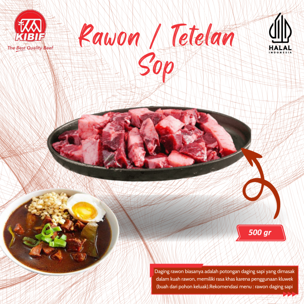 

Rawon / Tetelan Sop 500gr