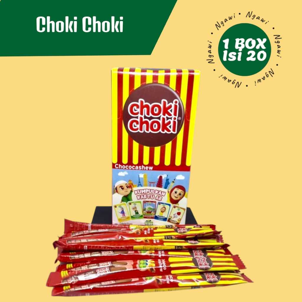 

Choki Choki Cashew, Choki Choki Cashew Stick, Coklat Stik Choki Choki, coklat oleh oleh ngawi