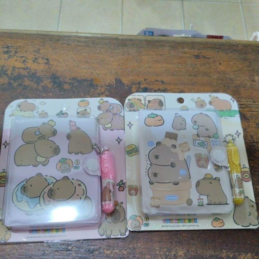 

oketoys Mainan notes anak notes pulpen capybara alat tulis