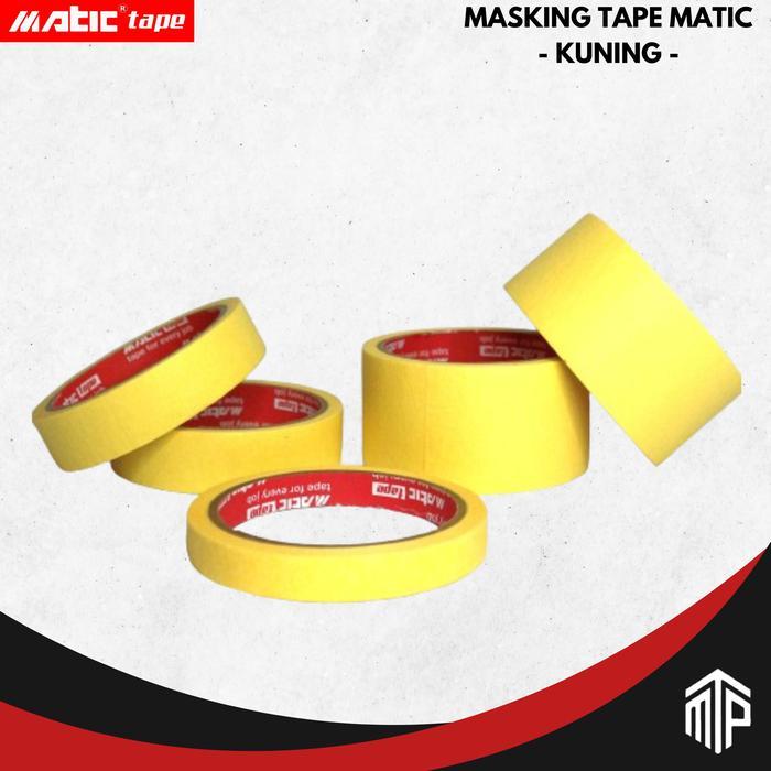 

MASKING TAPE / LAKBAN KERTAS KUNING 20 Yard