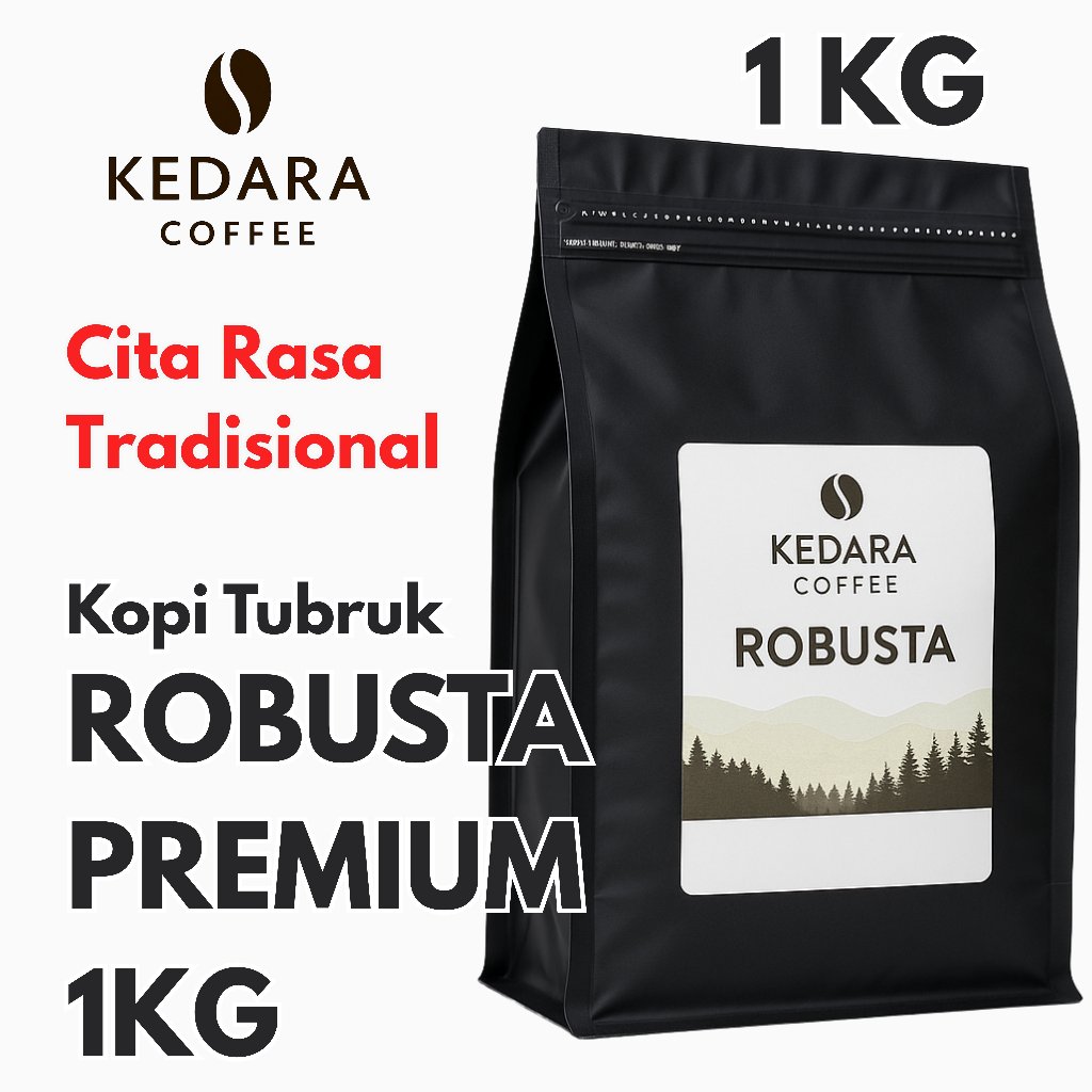 

Kopi Robusta Bubuk Premium – Kedara Coffee | Kualitas Terjaga | 1KG | 100% ORIGINAL