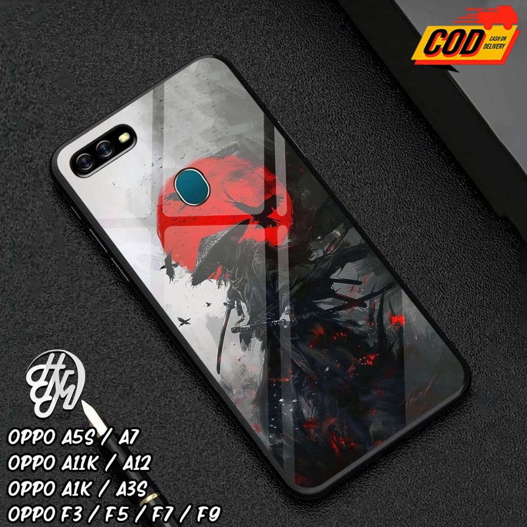 Casing Hp Untuk Oppo A5s /A7 / A11K / A12 / A1K / A3s / F3 / F5 / F7 / F9 - Fashion Samurai Case Mur
