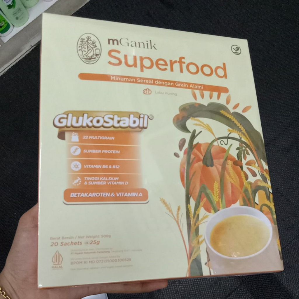 

M-GANIC SUPERFOOD ROYAL KURMA DAN LABU KUNING 20 SACHET 25 GR