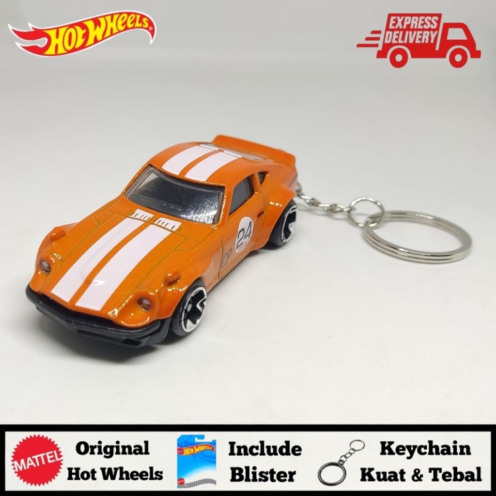 Gantungan Kunci/Keychain Hot Wheels Custom Datsun 240Z Vintage Racing Club Include Card Blister - KE