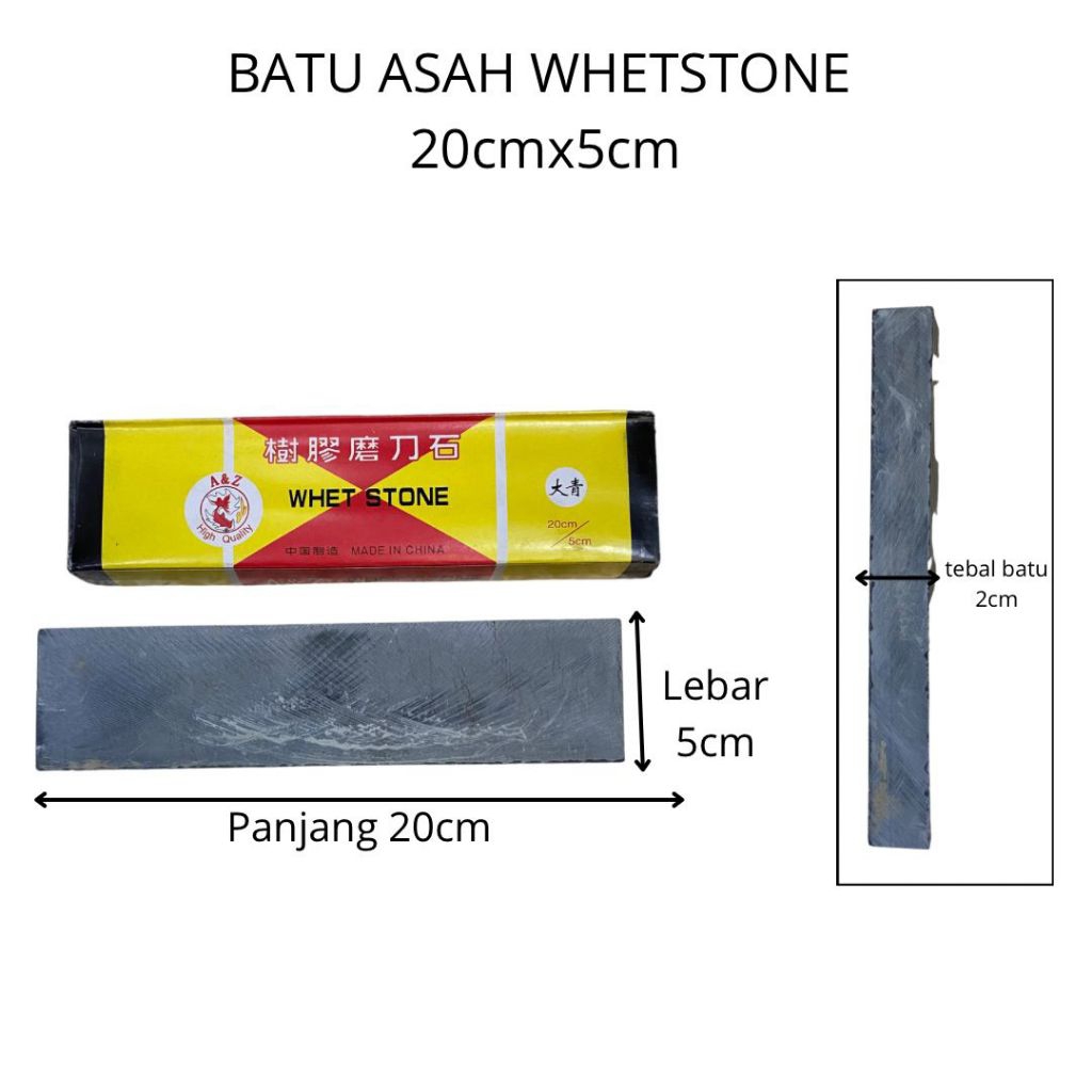 BATU ASAH/BATU GUNUNG/BATU ALAM/WHETSTONE GOLDFISH UK 8 (20x5cm)