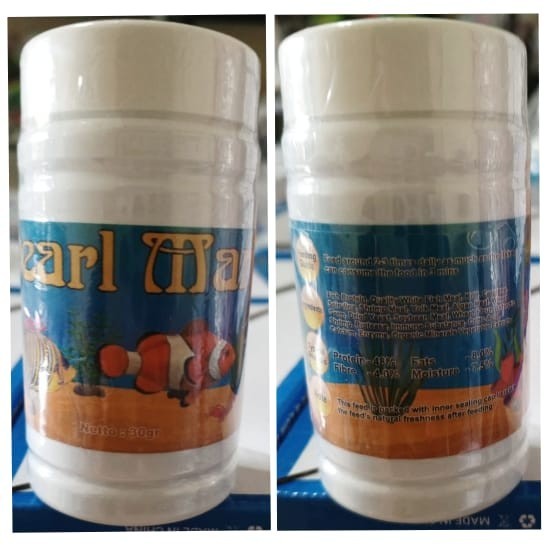 Pelet Ikan Laut Premium Pearl Marine Makanan Pakan Sea Tropical Fish Food Clownfish Nemo Angel Udang