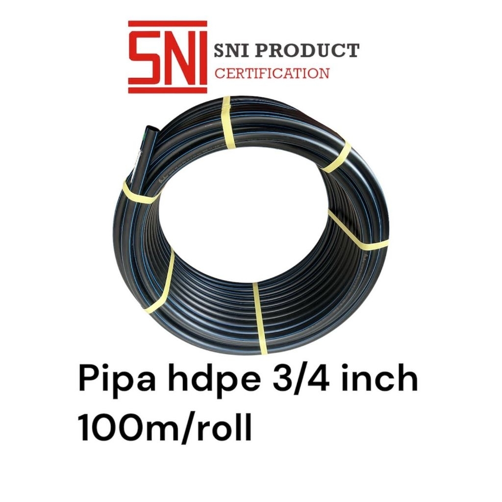 selang pipa air hdpe 3/4 inch pn 10 100 meter