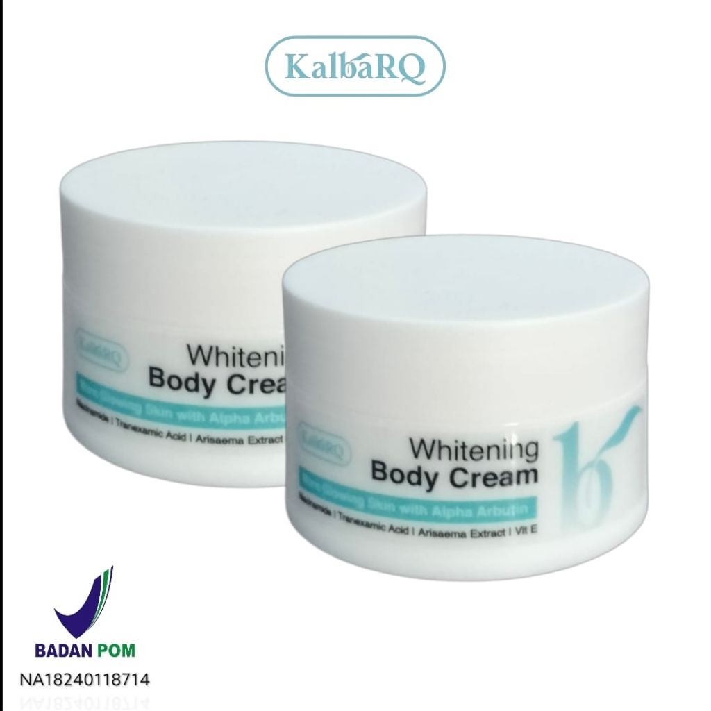 bibit pemutih/cream bibit pemutih bpom/cream pemutih badan/kalbarq body cream whitening