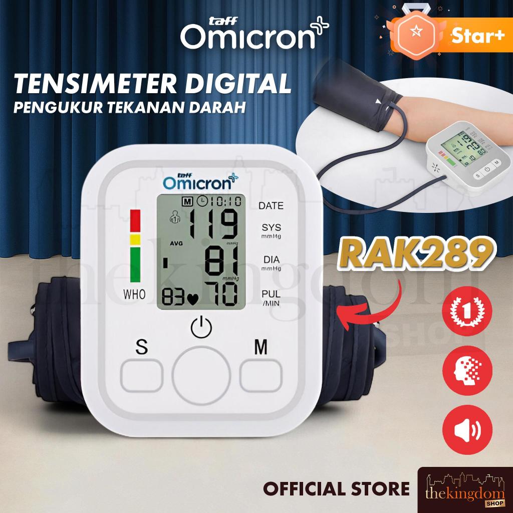 TaffOmicron RAK289 Tensimeter Digital Blood Pressure Monitor Alat Ukur Tekanan Darah Tensi BPM Taff 