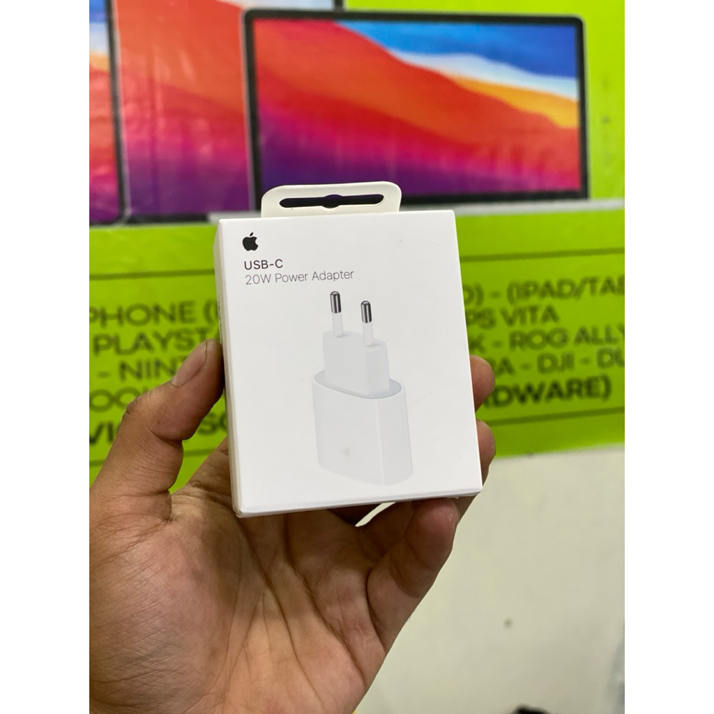 adaptor 20W ( kepala casan iphone ) New Segel ori iBox (TAM)