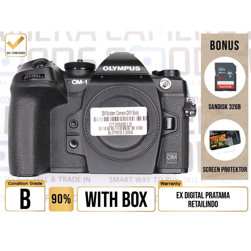 Kamera Olympus OM1 Mirrorless Camera Second Bekas Grade B / Olympus OM-1 - CT250012