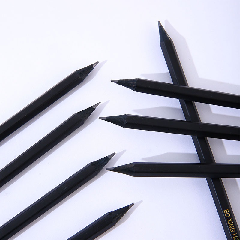 

10 Pcs Pensil Kayu Hitam HB Kemasan Kotak Perlengkapan Alat Tulis GN-ST0601