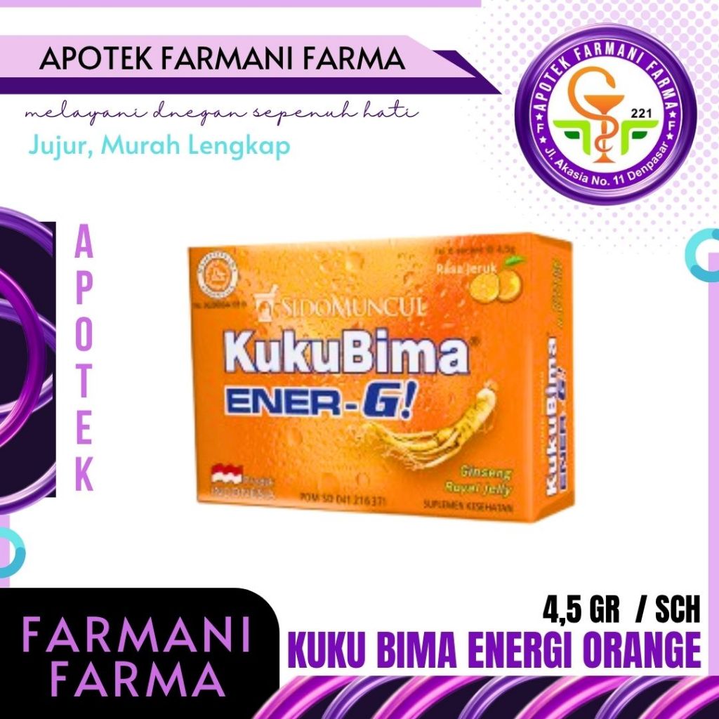 

SIDOMUNCUL KUKU BIMA ENER-G RASA JERUK / MINUMAN ENERGI / STAMINA TUBUH