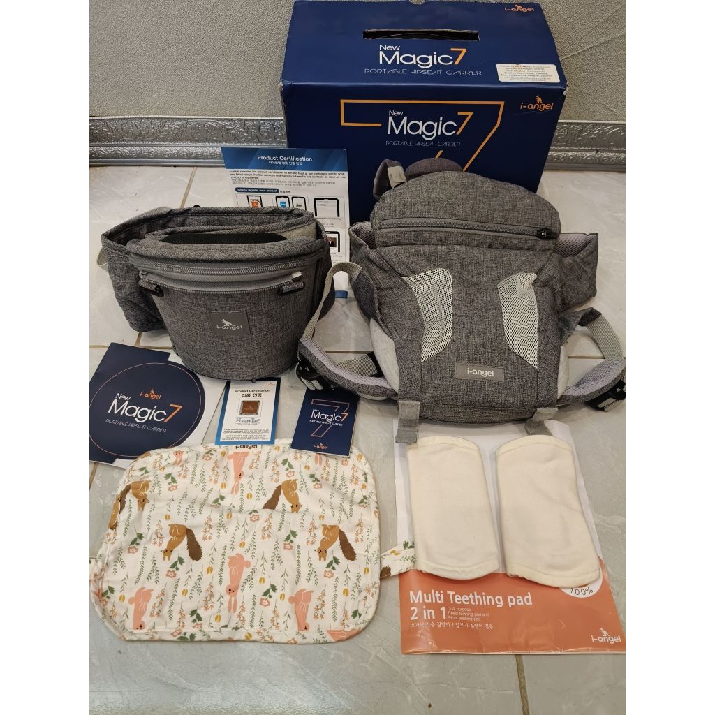 i angel magic 7 gendongan hipseat preloved like new