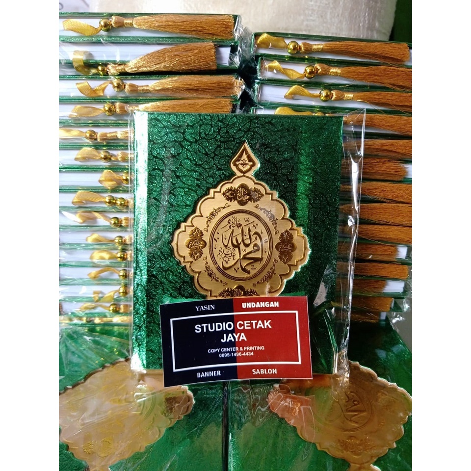 Cetak Buku Yasin dan Tahlil Hard Cover 240 Halaman Art Paper Free Tasbih