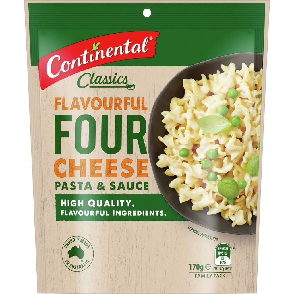 

Saus Pasta Continental Classic Four Cheese Pasta Sauce 170 Gr Australia
