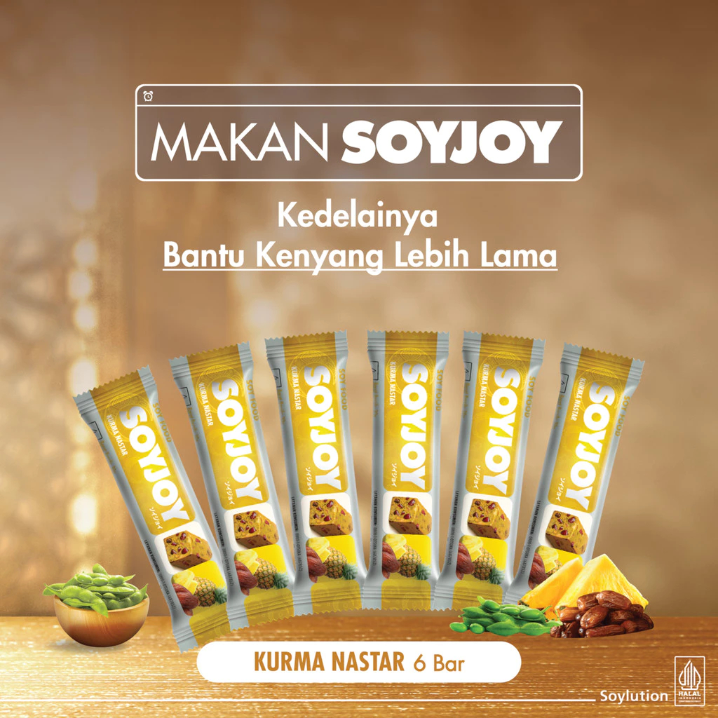 

SOYJOY Snack Bar Kedelai Kurma Nastar 30gr - 6 Bar