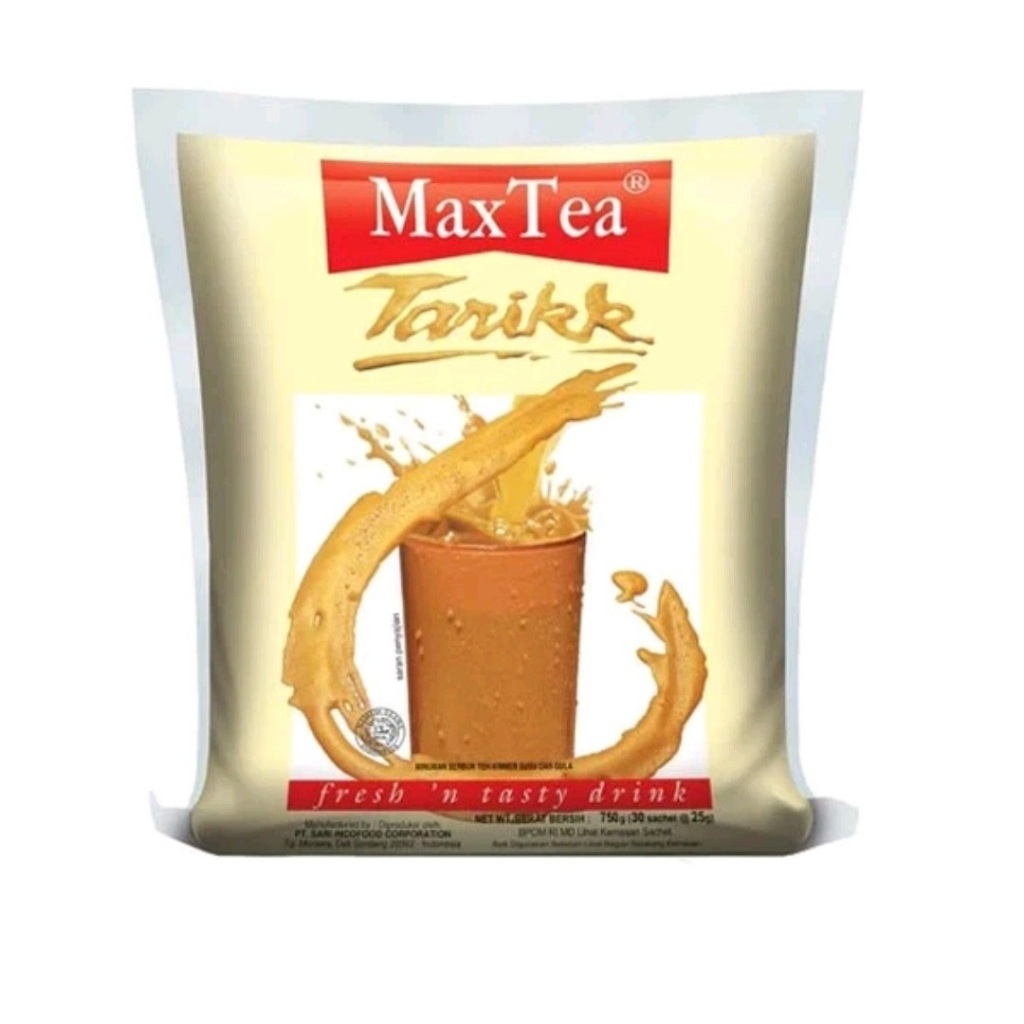 

Max Tea Teh Tarik isi 30sachet