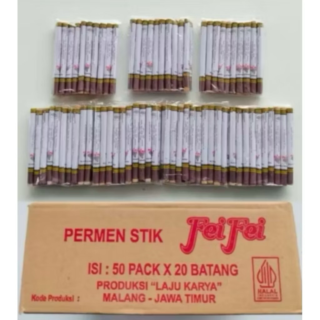 

Permen rokok - permen stick roko 1 pack isi 20 pcs - permen juju