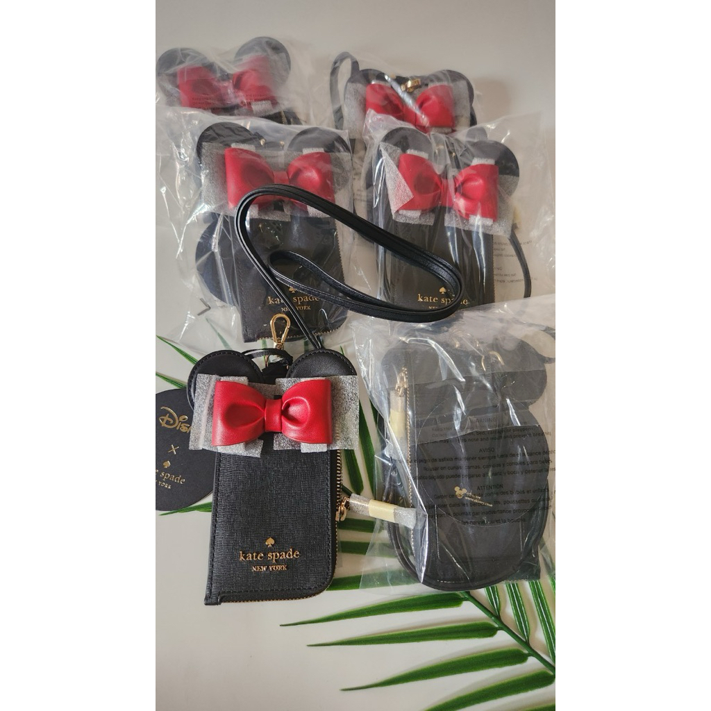 

ks minnie disney card case id lanyard black multi