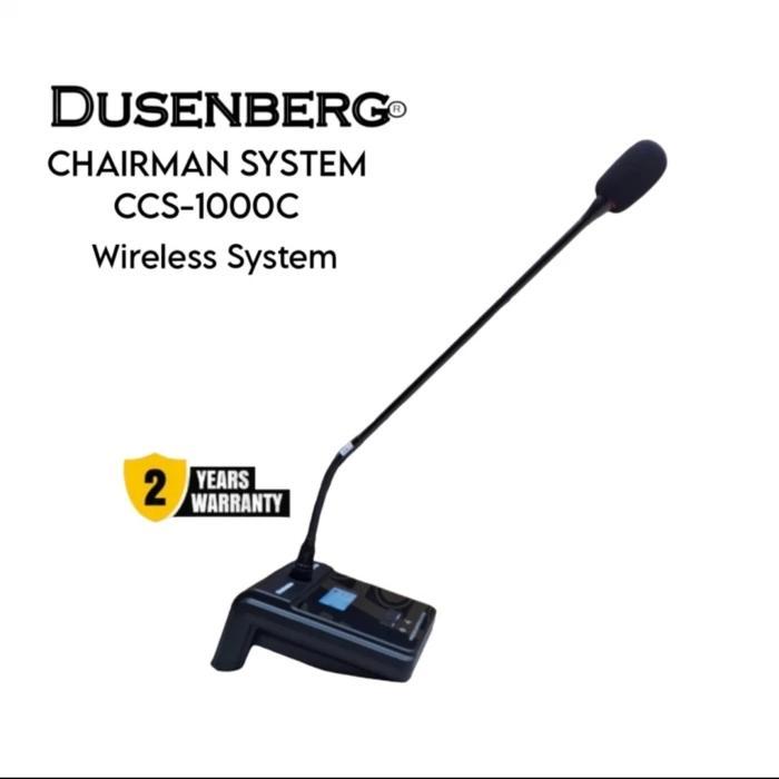 Paket Mic Conference Wireless Chairman & Delegate System 10 Mic Meja Dusenberg CCS-1000 / CCS1000 – Original Garansi Resmi 2 Tahun