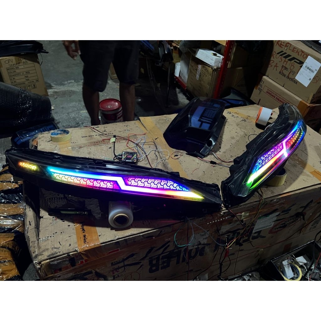 DRL atas XPANDER 2022up Custom RGB MATRIX Padlepop